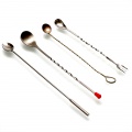 Muddlers for cocktails and bar spoons