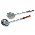 Soup ladle and draining spoon