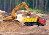 Quarrying of sand