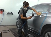 Polishing, painting of vehicles