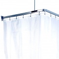 Blinds and curtain-rod for bathroom