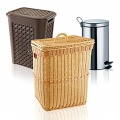 Buckets and baskets for bathroom