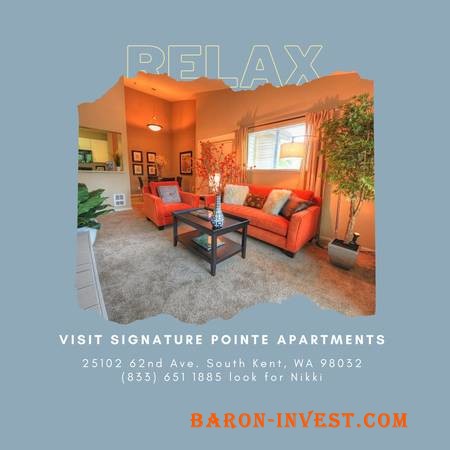 Relax at your new place. Visit Signature Pointe Apartments NOW!