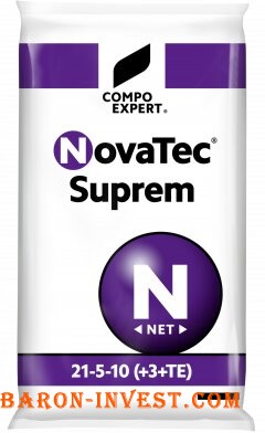 Комплексне мінеральне добриво для газону NovaTec Supreme NPK 21.5.10 + ME Весна-Літо