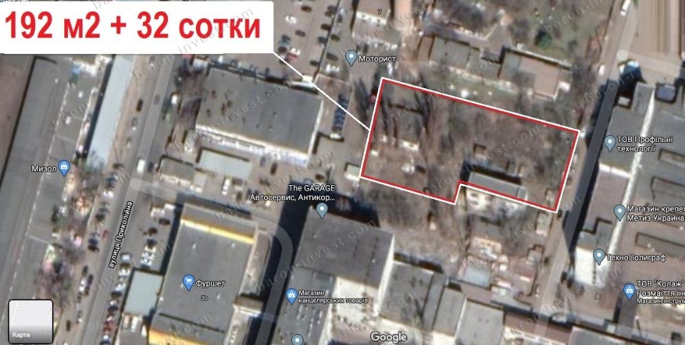 Земля участок под СТО мойку парковку 32сот+192м2 склады Киев Дарница